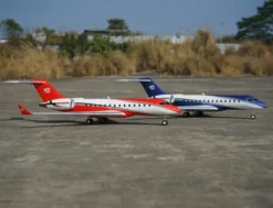 XFly Twin 40mm J-65 EDF Business Jet PNP – Rood