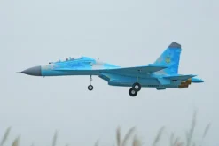 XFLY Twin 50MM SU-27 EDF 750MM Jet ARF – Blue Camo
