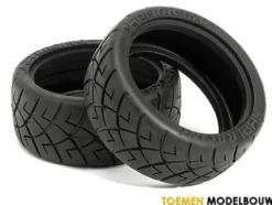 X-PATTERN RADIAL TIRE 26mm D COMPOUND 2pcs – HPI4790