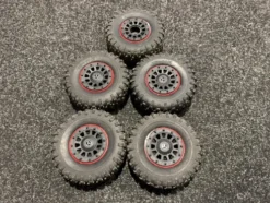 5x Traxxas Tires and Wheels Assembled & Glued (TRX-8874) – In Goede Staat, What You See Is What You Get